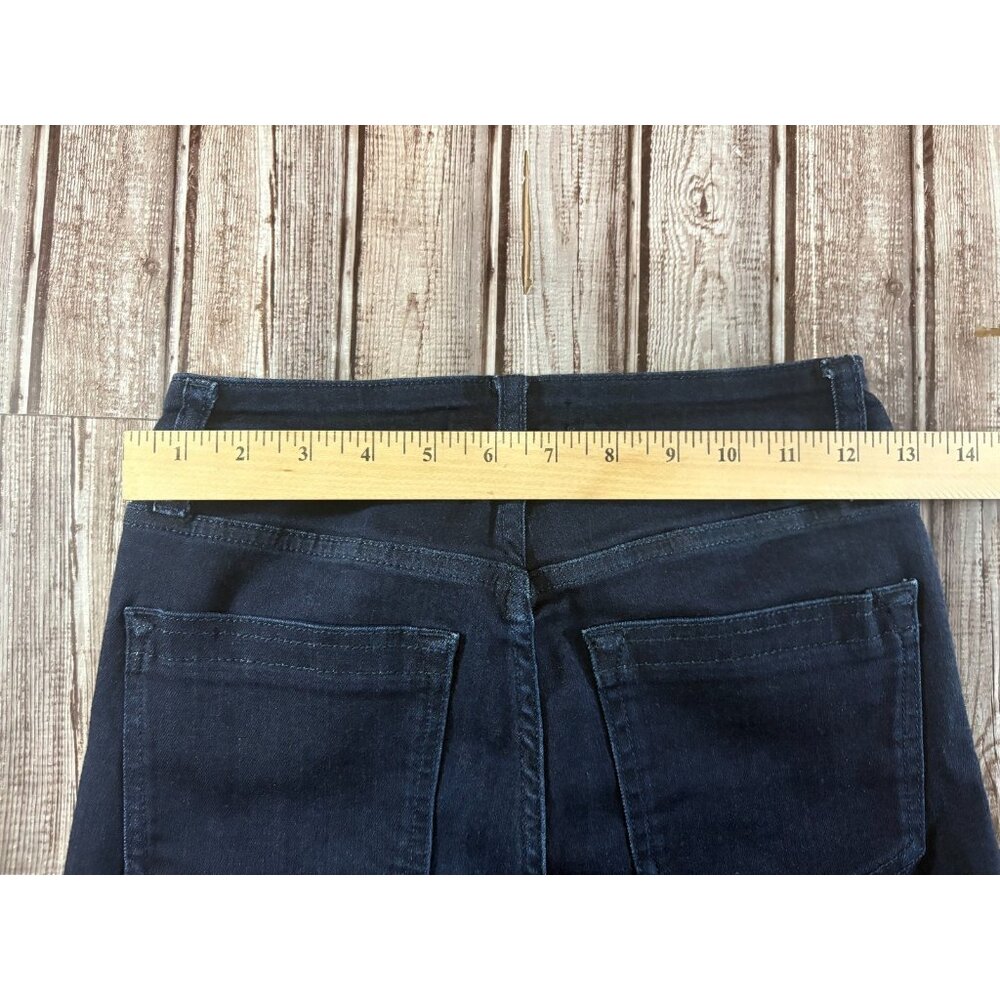 REISS Beau High Rise Stretch Flared Jeans sz 27 color Dark Indigo NWOT - Picture 8 of 9
